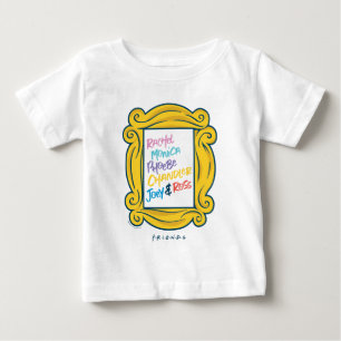 FRIENDS™ Namen im Guckloch Baby T-shirt