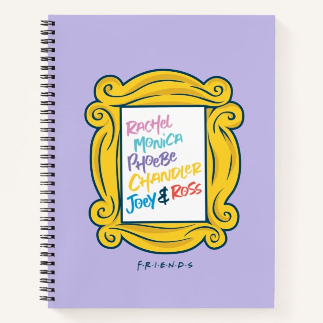 FRIENDS™-Namen in Peephole Notizbuch (Vorderseite)