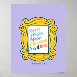 FRIENDS™-Namen in Peephole Poster