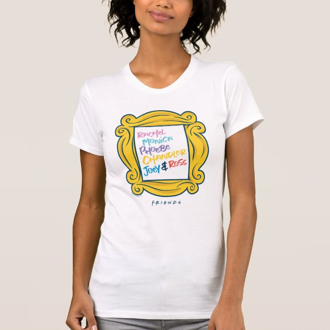 FRIENDS™-Namen in Peephole T-Shirt (Vorderseite)