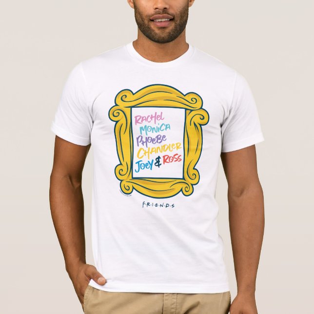 FRIENDS™-Namen in Peephole T-Shirt (Vorderseite)