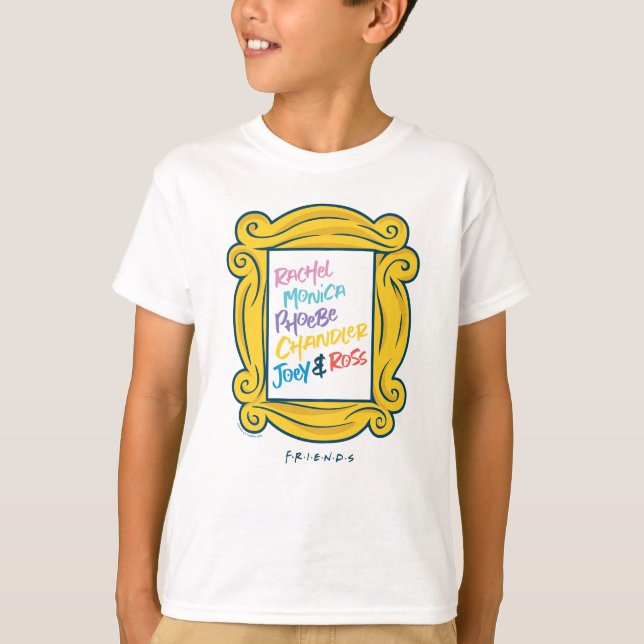 FRIENDS™-Namen in Peephole T-Shirt (Vorderseite)