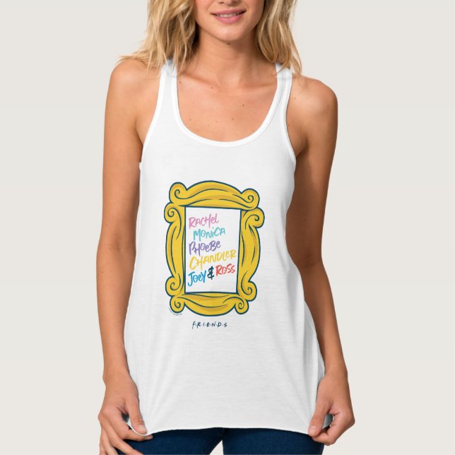 FRIENDS™-Namen in Peephole Tank Top (Vorderseite)
