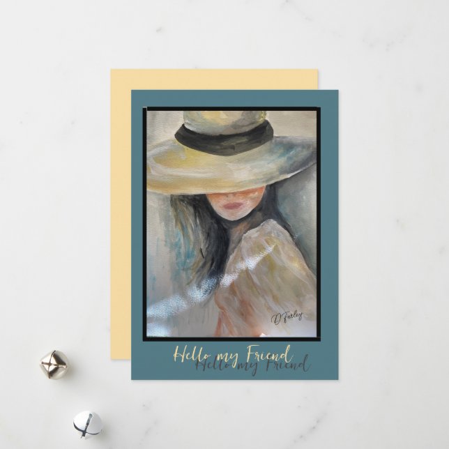 Friends Notecard Feiertagskarte (Vorderseite/Rückseite Beispiel)