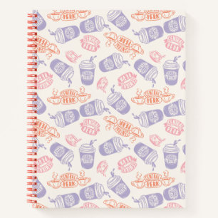 FRIENDS™ Pastel Central Perk Pattern Notizbuch