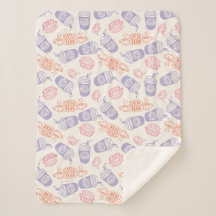 FRIENDS™   Pastell Central Perk Muster Sherpadecke