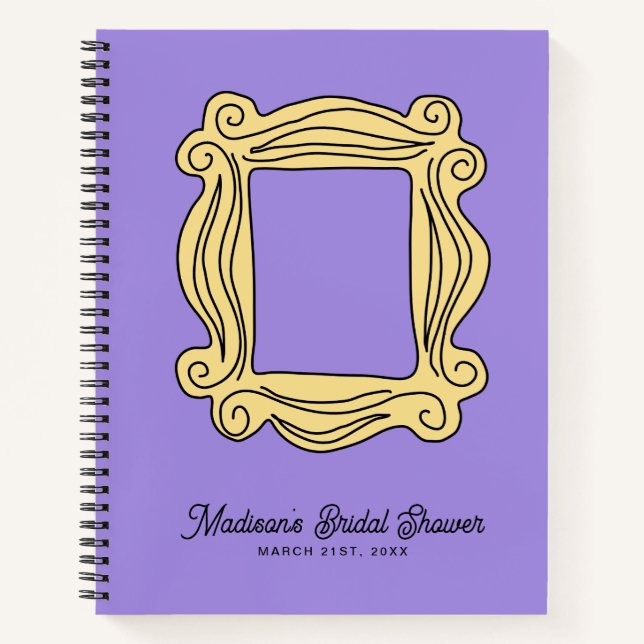 FRIENDS™ | Peephole Frame Brautparty Guest Notizbuch (Vorderseite)