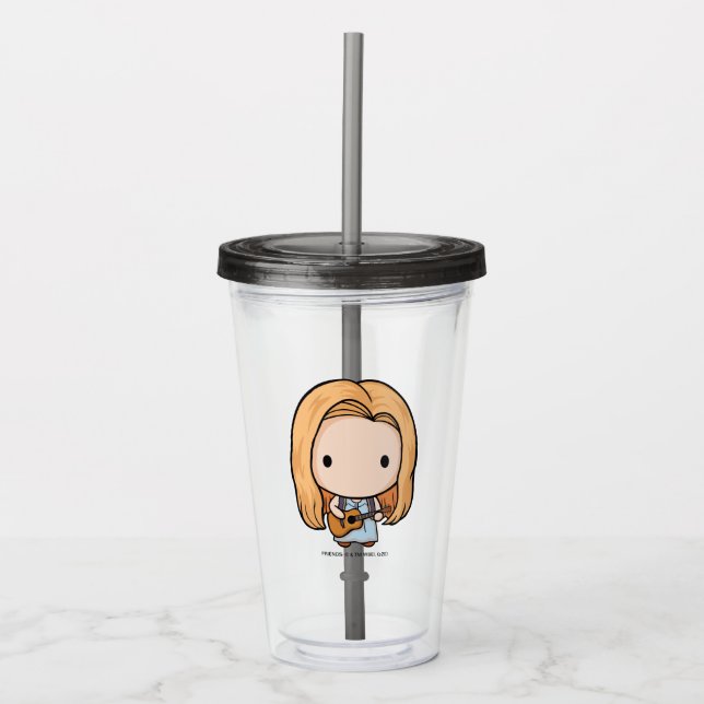FRIENDS™ | Phoebe Chibi Acryltrinkbecher (Vorderseite)