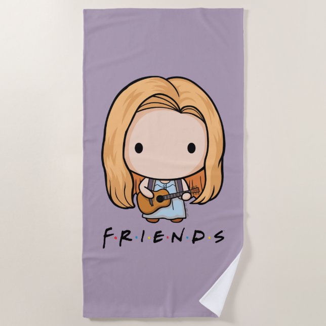 FRIENDS™ | Phoebe Chibi Strandtuch (Vorderseite)