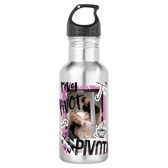 FRIENDS™ | Pivot Pivot PIVOT! Edelstahlflasche (Vorderseite)