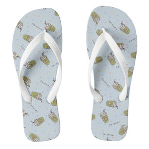 FRIENDS™ Polka Dot Central Perk Muster Flip Flops
