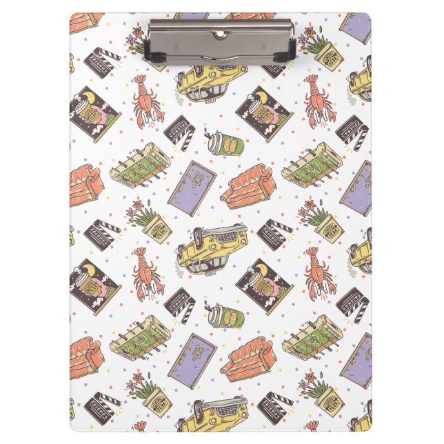 FRIENDS™ | Polka Dot Icon Muster Klemmbrett (Vorderseite)