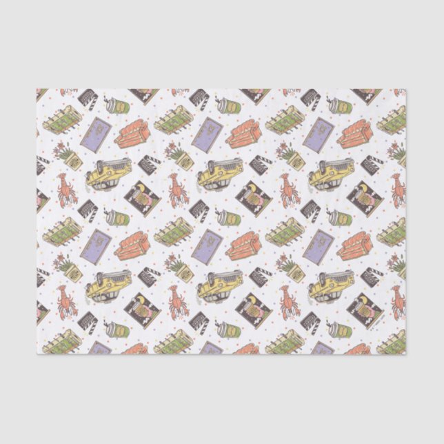FRIENDS™ | Polka Dot Icon Muster Seidenpapier (Vorderseite)