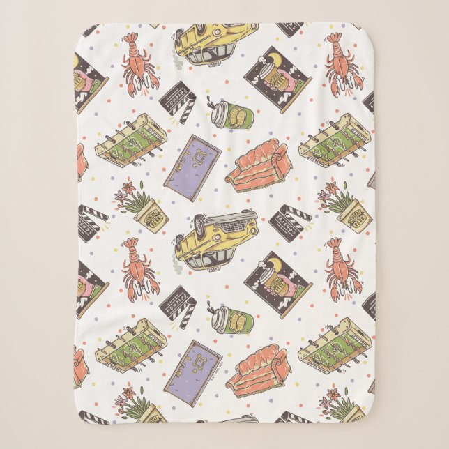 FRIENDS™ | Polka Dot Icon Muster Sherpadecke (Vorderseite)