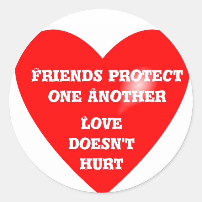 Friends Protection_ Aufkleber (Vorderseite)