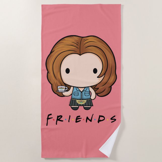 FRIENDS™ | Rachel Chibi Strandtuch (Vorderseite)