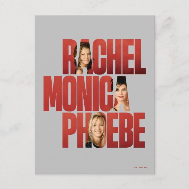 FRIENDS™ | Rachel, Monica & Phoebe Postkarte (Vorderseite)