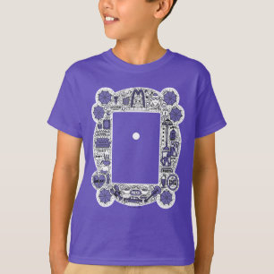 FRIENDS™-Rahmen-Doodle-Kunst T-Shirt