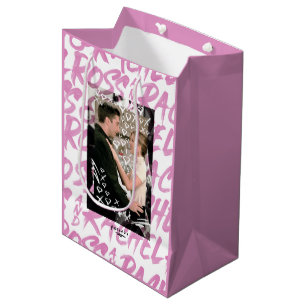 FRIENDS™   Ross and Rachel Doodled Hearts Mittlere Geschenktüte