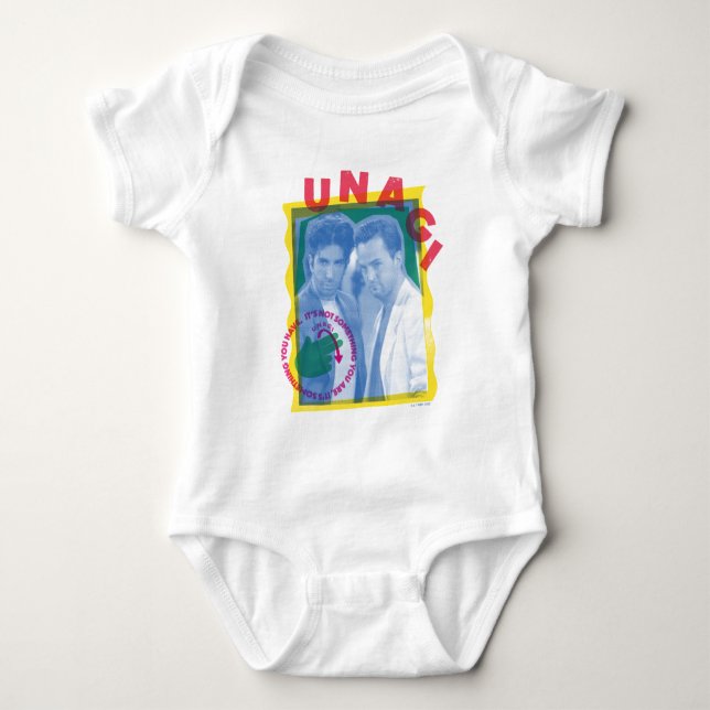 FRIENDS™ | Ross & Chandler - Unagi Baby Strampler (Vorderseite)