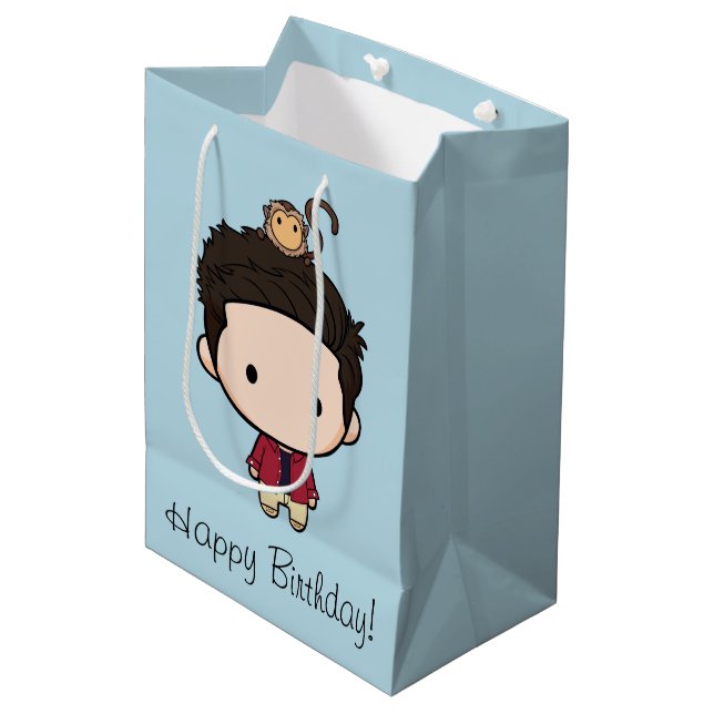 FRIENDS™ | Ross Chibi Mittlere Geschenktüte (Vorderseite Schrägansicht)