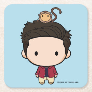 FRIENDS™   Ross Chibi Rechteckiger Pappuntersetzer