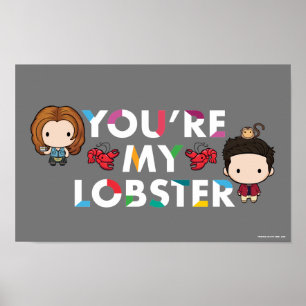 FRIENDS™ Ross & Rachel Hummer Chibi Poster