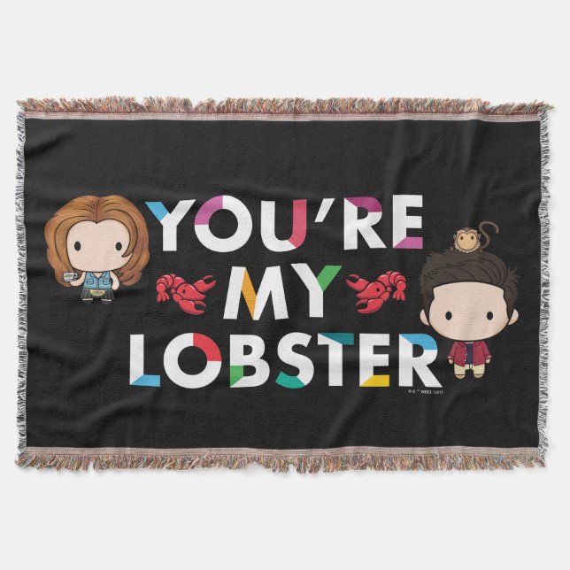 FRIENDS™ | Ross & Rachel Lobster Chibi Decke (Vorderseite)