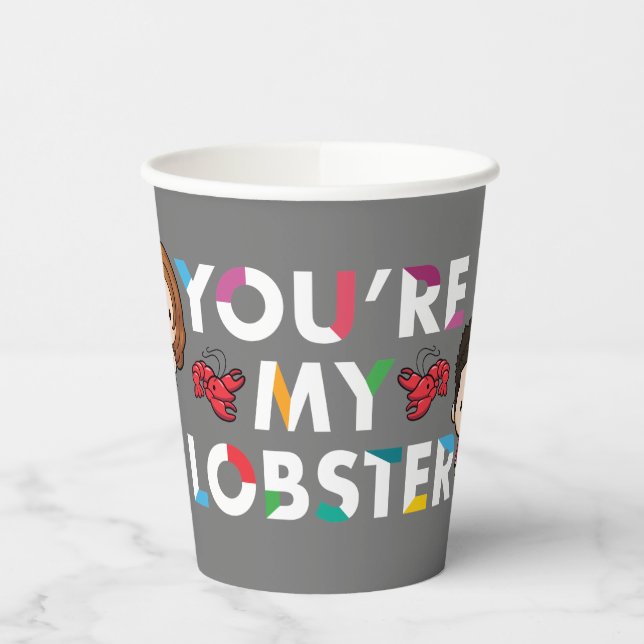 FRIENDS™ | Ross & Rachel Lobster Chibi Pappbecher (Links)