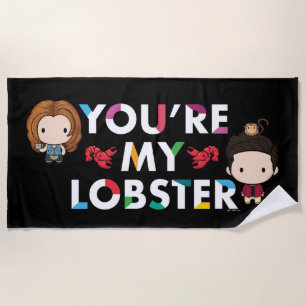 FRIENDS™   Ross & Rachel Lobster Chibi Strandtuch