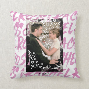 FRIENDS™ Ross und Rachel kritzelten Herzen Kissen