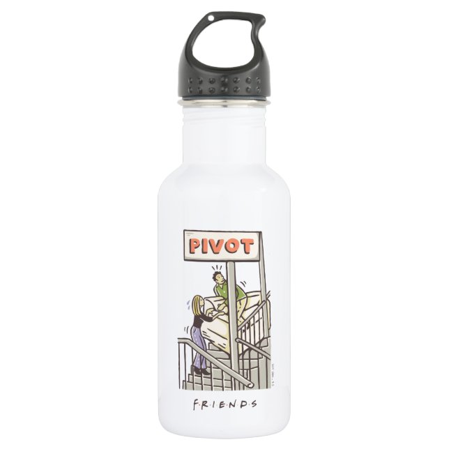 FRIENDS™ | Ross und Rachel PIVOT Edelstahlflasche (Vorderseite)