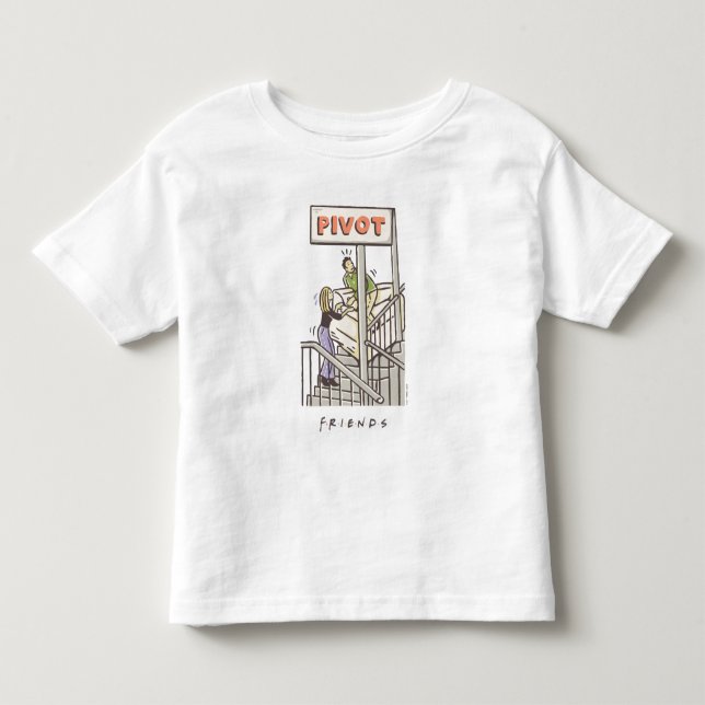 FRIENDS™ | Ross und Rachel PIVOT Kleinkind T-shirt (Vorderseite)