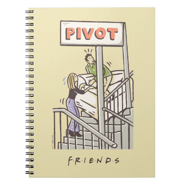 FRIENDS™ | Ross und Rachel PIVOT Notizblock (Vorderseite)