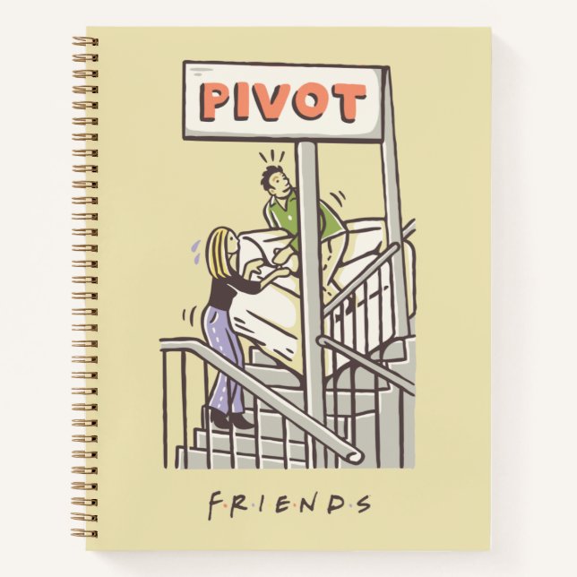 FRIENDS™ | Ross und Rachel PIVOT Notizbuch (Vorderseite)