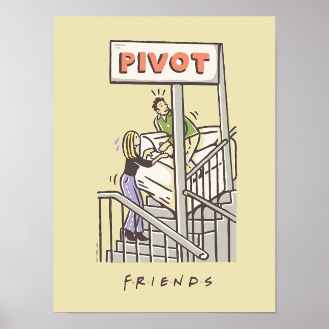 FRIENDS™ | Ross und Rachel PIVOT Poster (Vorne)