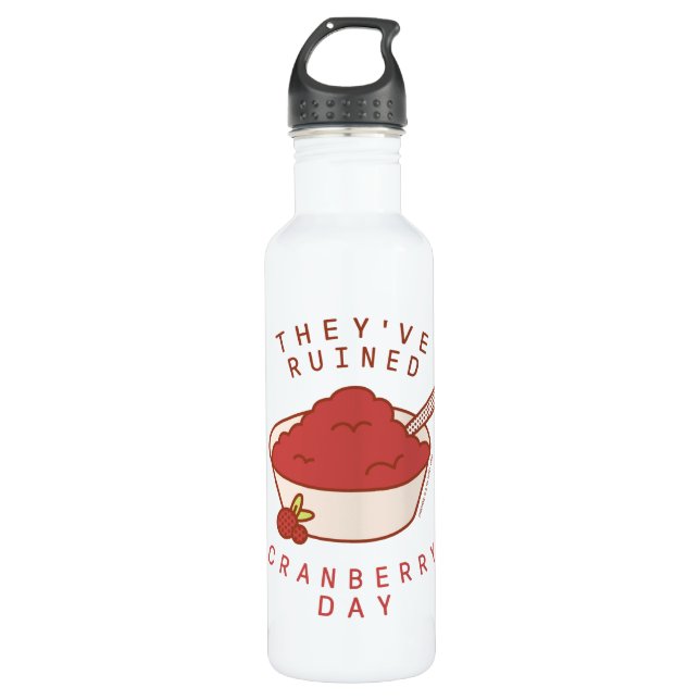 FRIENDS™ | Sie haben den Cranberry Day ruiniert Edelstahlflasche (Vorderseite)