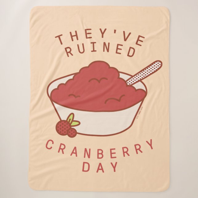 FRIENDS™ | Sie haben den Cranberry Day ruiniert Sherpadecke (Vorderseite)