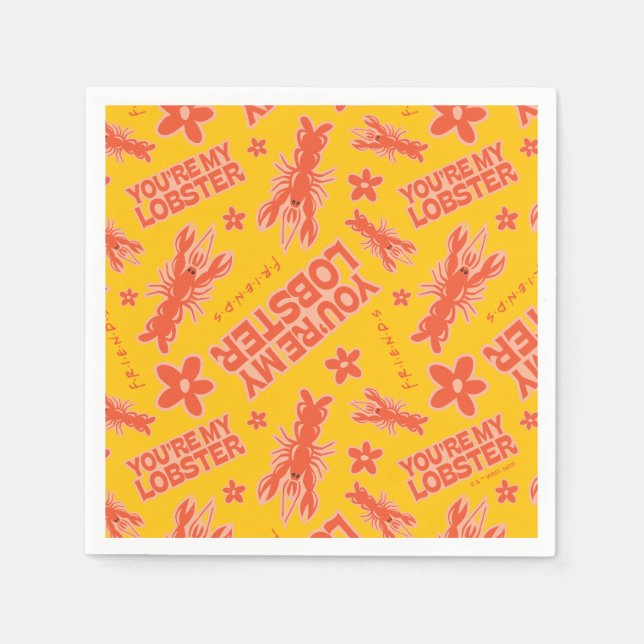 FRIENDS™ | Sie sind mein Hummer-Muster Serviette (Vorderseite)
