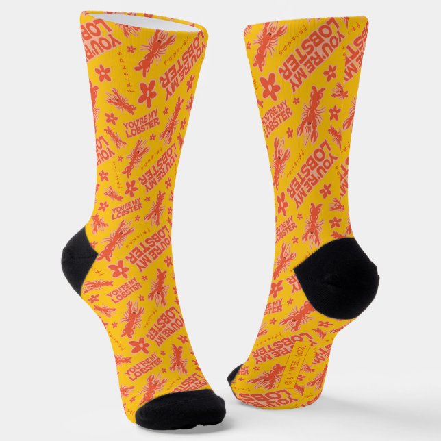 FRIENDS™ | Sie sind mein Hummer-Muster Socken (Gewinkelt)
