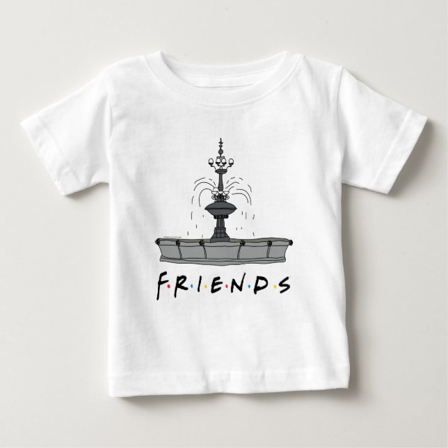 FRIENDS™-Springbrunnen Baby T-shirt (Vorderseite)
