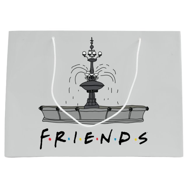 FRIENDS™-Springbrunnen Große Geschenktüte (Vorderseite)