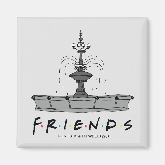 FRIENDS™-Springbrunnen Magnet (Vorne)