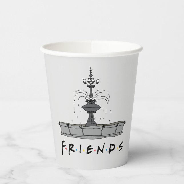 FRIENDS™-Springbrunnen Pappbecher (Links)
