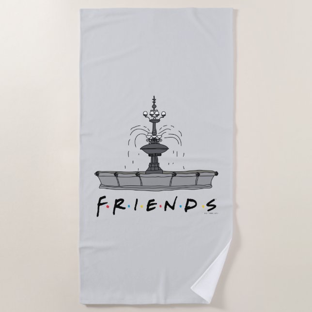 FRIENDS™-Springbrunnen Strandtuch (Vorderseite)
