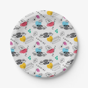FRIENDS™ Symbol Muster Pappteller