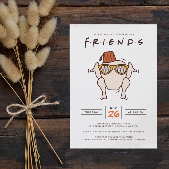 FRIENDS T.V. Serie | Friendsgiving Party Invitati Einladung (Von Creator hochgeladen)