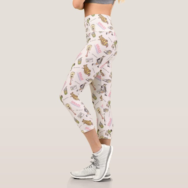 FRIENDS™ Tan Cartoon Muster Capri Leggings (Links)