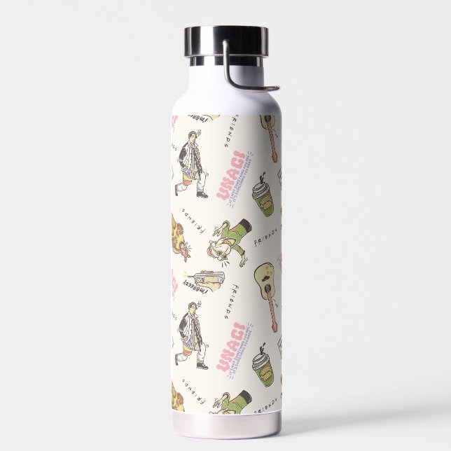 FRIENDS™ Tan Cartoon Muster Trinkflasche (Links)