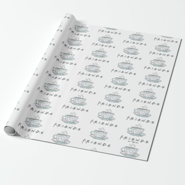 FRIENDS™ | Tasse Kaffee Wasserfarbe Geschenkpapier (Ungerollt)